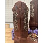 Wildflowers Bluebonnet Cedro Embroidered Cowboy Boots Brown Leather Size 7 NIB Photo 12