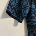 Tahari by ASL Blue & Black Shapes Short Photo 3