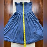 Blue Strapless Coverup Dress Size L Photo 2
