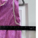 The Greii White Trim Terrycloth Cap Sleeves Popover Polo Top Small Retro Y2K Pink Photo 6