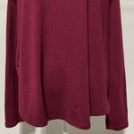 Time And Tru  Long Sleeve Hacci Knit Lightweight Sweater Burgundy Size XL Photo 3