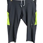 Nike  Gray Running Capri Leggings Size L Photo 0