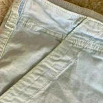 American Eagle light blue, distressed hem, stretch cargo shorts; size 18 Photo 2