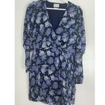 Saylor Merritt Floral Long Sleeve Minidress in Multi Size Small Photo 3