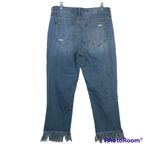 Ashley Mason Fringe Rigid Distressed Crop Casual Festival Jean Size 28 Photo 2