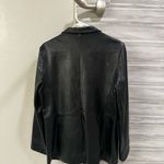 American Vintage Women’s Black Leather blazer Jacket Photo 3