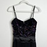 Ramy Brook  Capone Floral Velvet Bustier Black Wide Leg Jumpsuit US 2 Photo 7