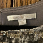 Boston Proper | Sequin & Velvet Zebra Animal Print Dress | womens size 4 Photo 2