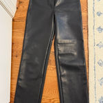 Wilfred Aritzia  Melina Black Faux leather Pants Size 4 Photo 0