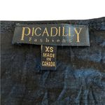 Picadilly Fashion Gothic Witchy Midi Dress Black White Layered Womens Size XS Photo 4