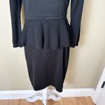Calvin Klein  Sweater Dress with Peplum Scoop Neck Size Medium Photo 4