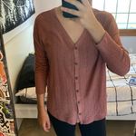 SO  Pink Button Up Cardigan Photo 4