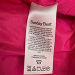 Sunday Best Martine Poplin Dress Womens Small Pink Fit & Flare #329 Photo 12