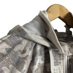 Athleta Triumph Gray White Gypsum Camo Print Zip Up Hoodie Size Small Photo 2