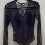 Guess Size Small Black Floral Lace Thong Bodysuit. New With Tags Photo 6