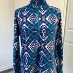 Eddie Bauer Blue Aztec Print Fleece Photo 0