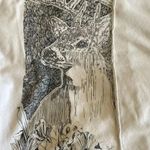 Free People  White ¾ Long Sleeves Deer Graphic Bohemian Soft Cotton SZ SP # 1767 Photo 10