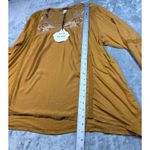 Knox Rose  Womens Long Sleeve Embroidered‎ Lace Yoke Peasant Blouse Top Size XXL Photo 9