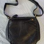 Great American Leather Works Black Crossbody Shoulder Bag 100% Leather 8x9x2 Photo 0