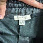 Faux Leather Jogger Pants Black Size 6 Photo 2
