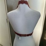 Free People  Lace Halter Bralette in Rust Photo 3