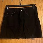 American Eagle  Black Jean Skirt Photo 1
