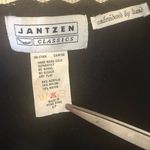 Jantzen Vintage Embroidered Knit Vest Black Floral Button Front Boho 80s 90s S Photo 4