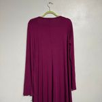 Michael Lauren  Burgundy Deep V-Neck Jersey Maxi Dress Sz L NWT Photo 7