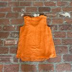 CAbi  Orange Sprinkle Size M Top Double Layer Chiffon Sleeveless V-Neck blouse Photo 10