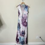 Komarov Corset Back Charmeuse Gown Dress in Bloom Lace Up Back Womens Size XL Photo 4