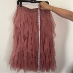 Harper By Block RUFFLED TULLE MIDI SKIRT IN ROSE Pink Women’s Size Petite XL Photo 1