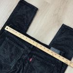 Levi's Levi Strauss Co Womens Black Corduroy Pants W31 L30 Slim Fit Cotton Blend Photo 4