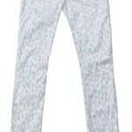 Bella Dahl Anthropologie Gray Leopard Print Skinny Jeans Size 27 Photo 0