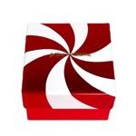 Betsey Johnson Present and Santa Hat Earrings, Red, Green, White Photo 4