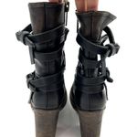 FREEBIRD by Steven Baker Boots Wrap Leather Detail Distressed Brown Western Photo 4