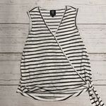 Bobeau  Faux Wrap Striped Sleeveless Knit Top Photo 1