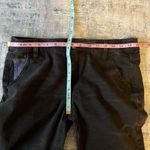 Free People  Distressed Black Blue Knee Patch Moto Skinny Jeans Size 6 Photo 4