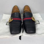 Gucci  Peyton GG Pearl Loafer Pumps EU 35 1/2 US 5.5 Black Leather Block Heel. Photo 10