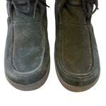 Cougar Cricket‎ Black Suede Faux Fur Lined Lace Up Winter Boots Photo 5