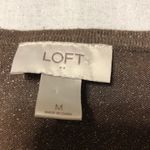 Loft  Brown Glitter Cardigan M Photo 3