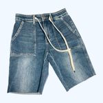 Judy Blue  Mid Rise Denim Jogger cut out Shorts Size 1/25 Photo 5
