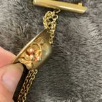 Vintage Hat Shaped Chatelaine Pin and Dress Clip Gold Photo 2