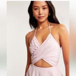 Abercrombie & Fitch  Crossover Bodice Midi Dress Size‎ xl light purple pink Photo 6