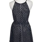 Bar III Black Metallic Shine Lace V neck Sleeveless Bodycon Dress Size Small Photo 4