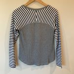 Splendid Venice Thermal Waffle Knit Stripe Raglan Top Size Small Photo 1