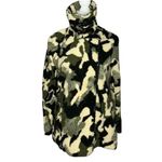 Anthropologie Womens Love Tree Fleece Sherpa Camo Print Pea Coat Jacket Size S Photo 4