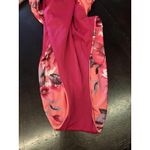 Becca One Piece Swimsuit Womens Medium Orange Floral One Shoulder Cutout Back Photo 7