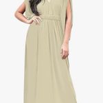 Koh Koh Womens Long V-Neck Summer Sexy Gown Grecian Photo 3