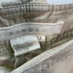 Sandro  Womens 12 Tan Capri Cargo‎ Shorts Cotton Summer Beach Vacation Designer Photo 6