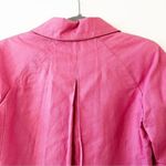 Talbots Linen Blend Blazer Barbie Pink Trapeze Style Women’s Size 10P Spring Photo 6